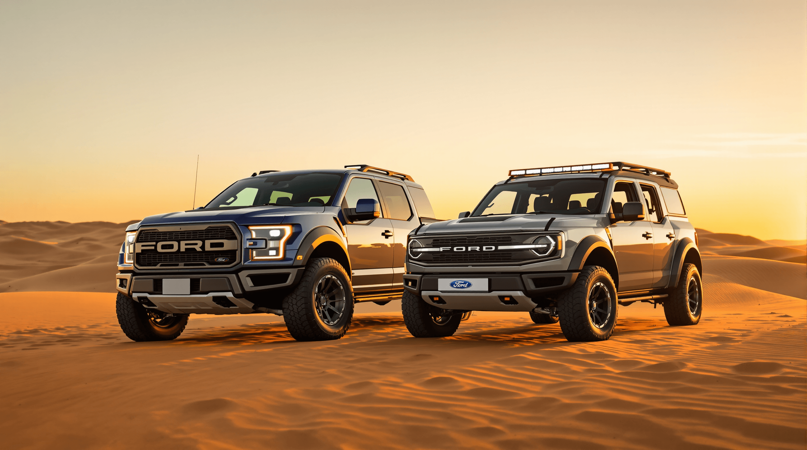 Ford Raptor vs Bronco UAE 2025 Desert Comparison