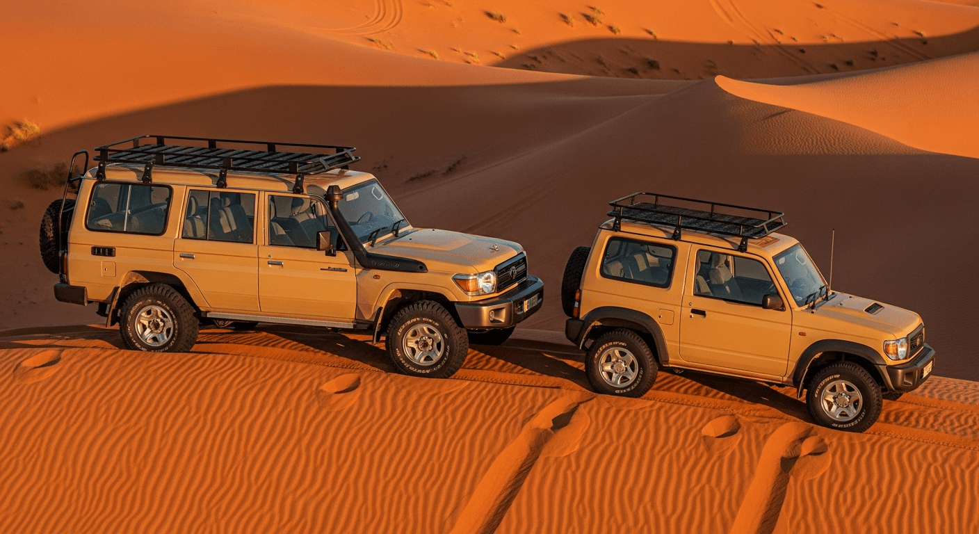 Short vs Long Wheelbase Off-Road: UAE Desert Guide 2024